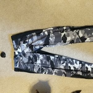 Champion/C9 leggings from Target. Black and white camo pattern. Size medium.